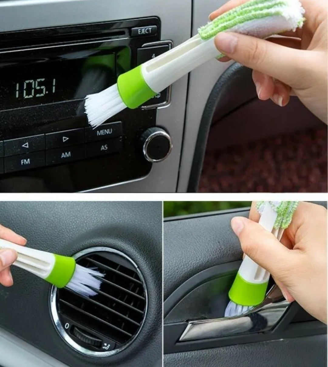 *PACK OF 3* Car Vent Brush Microfiber Soft Duster Tool Cleaner Keyboard