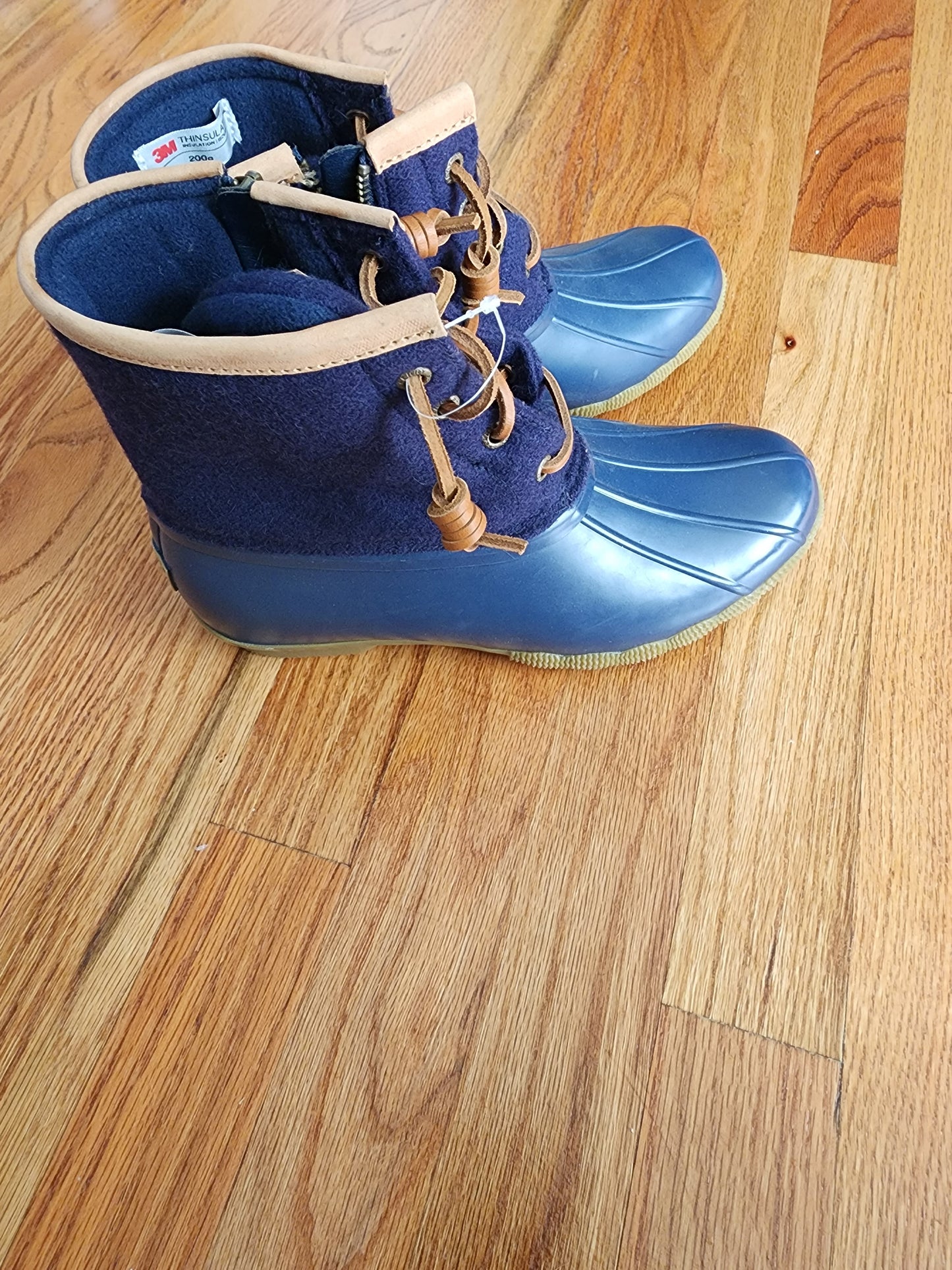 Women's Duck Boot Sperry Saltwater Emboss Wool NWT