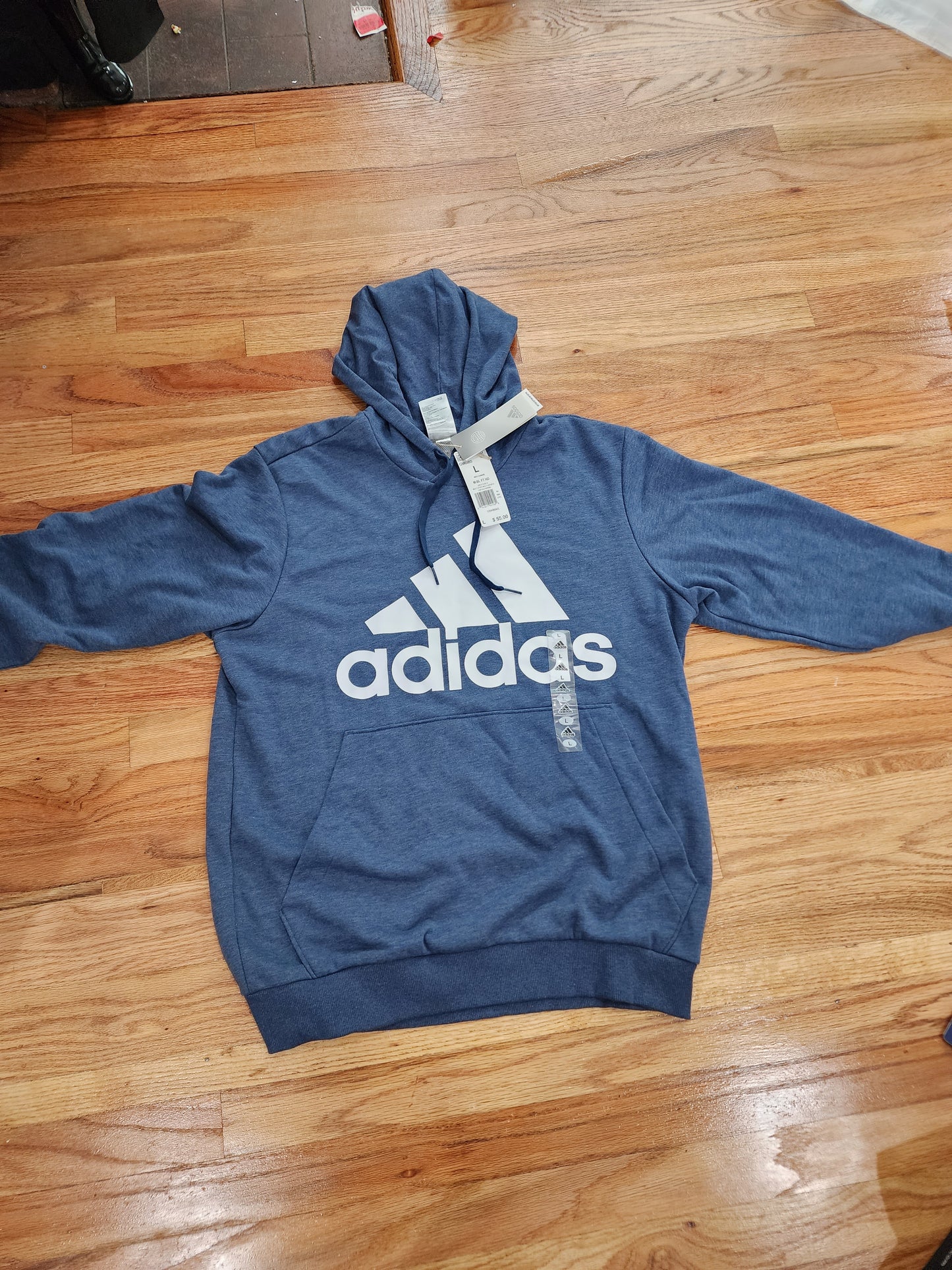 Men's Adidas Blue Sweater Size Large NWT