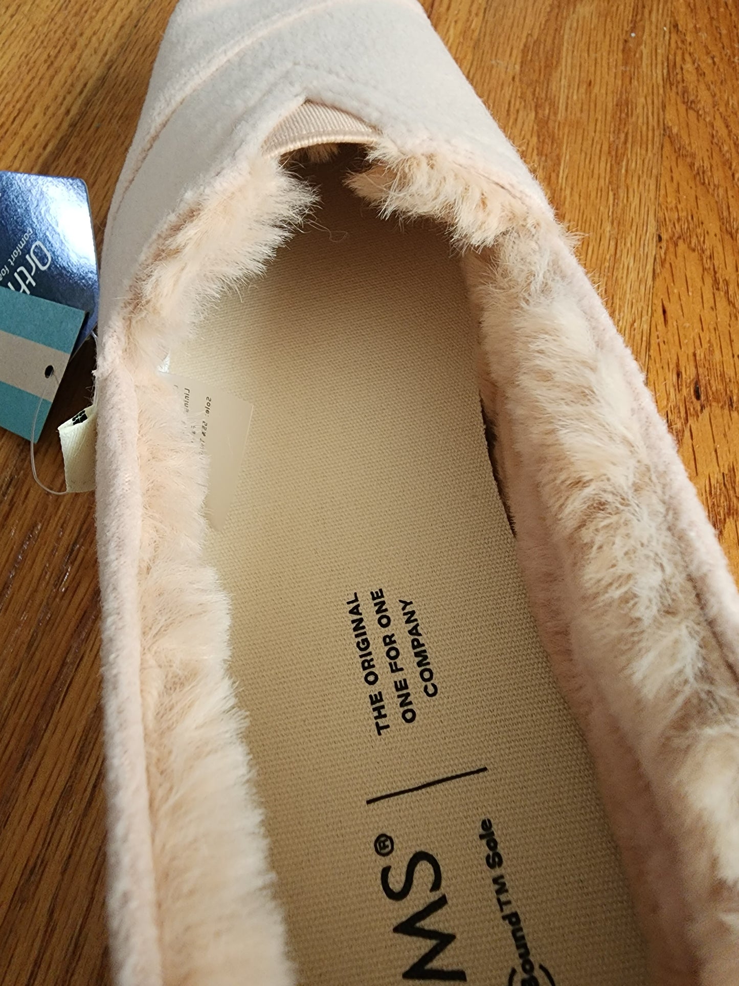 Toms Alpargata Dusty Pink Fleece Faux Fur