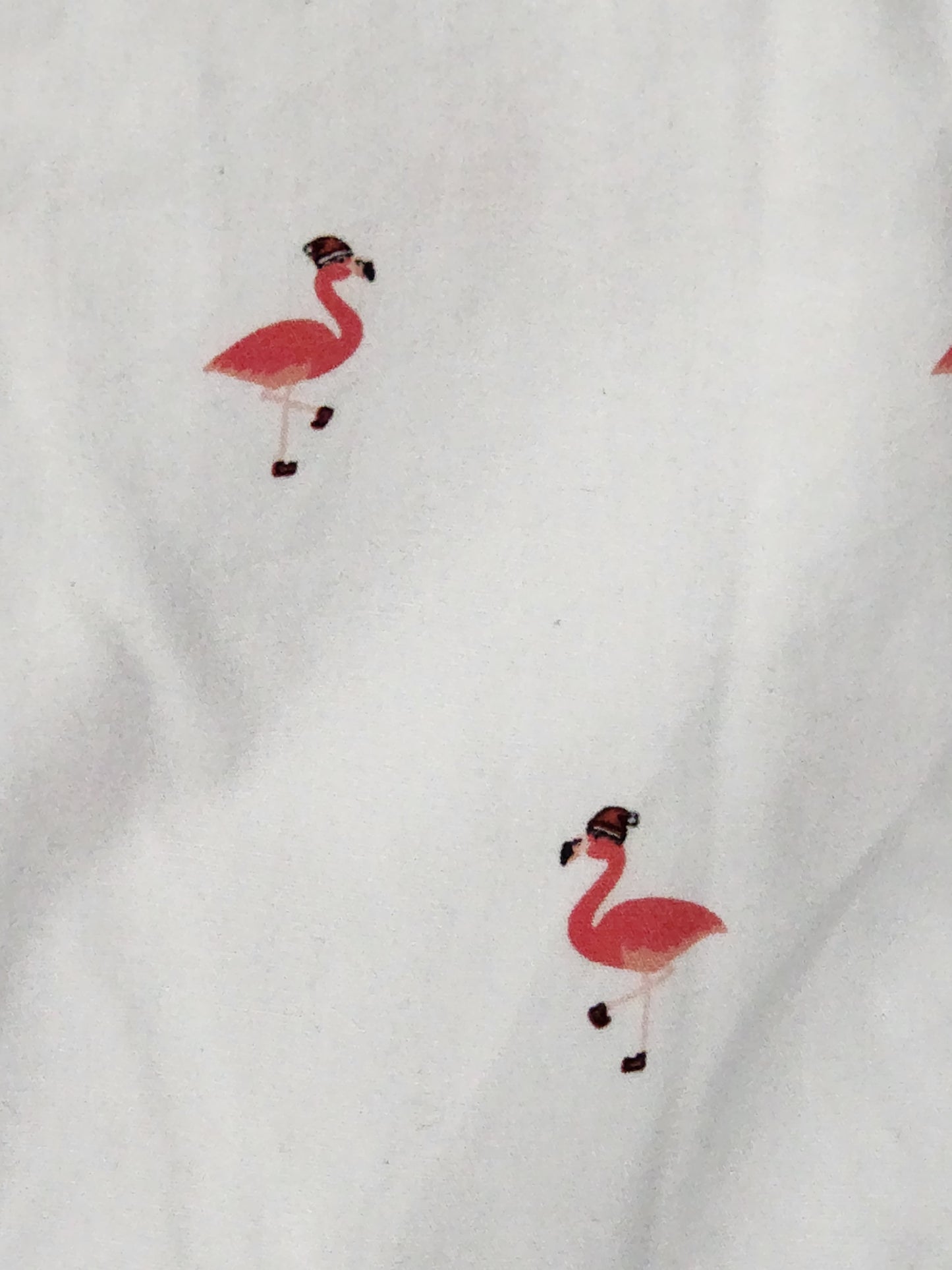 Men's Free Planet Button Down Shirt Christmas Flamingo Size L