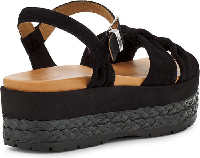 UGG Neusch Leather Espadrille Platform Sandal