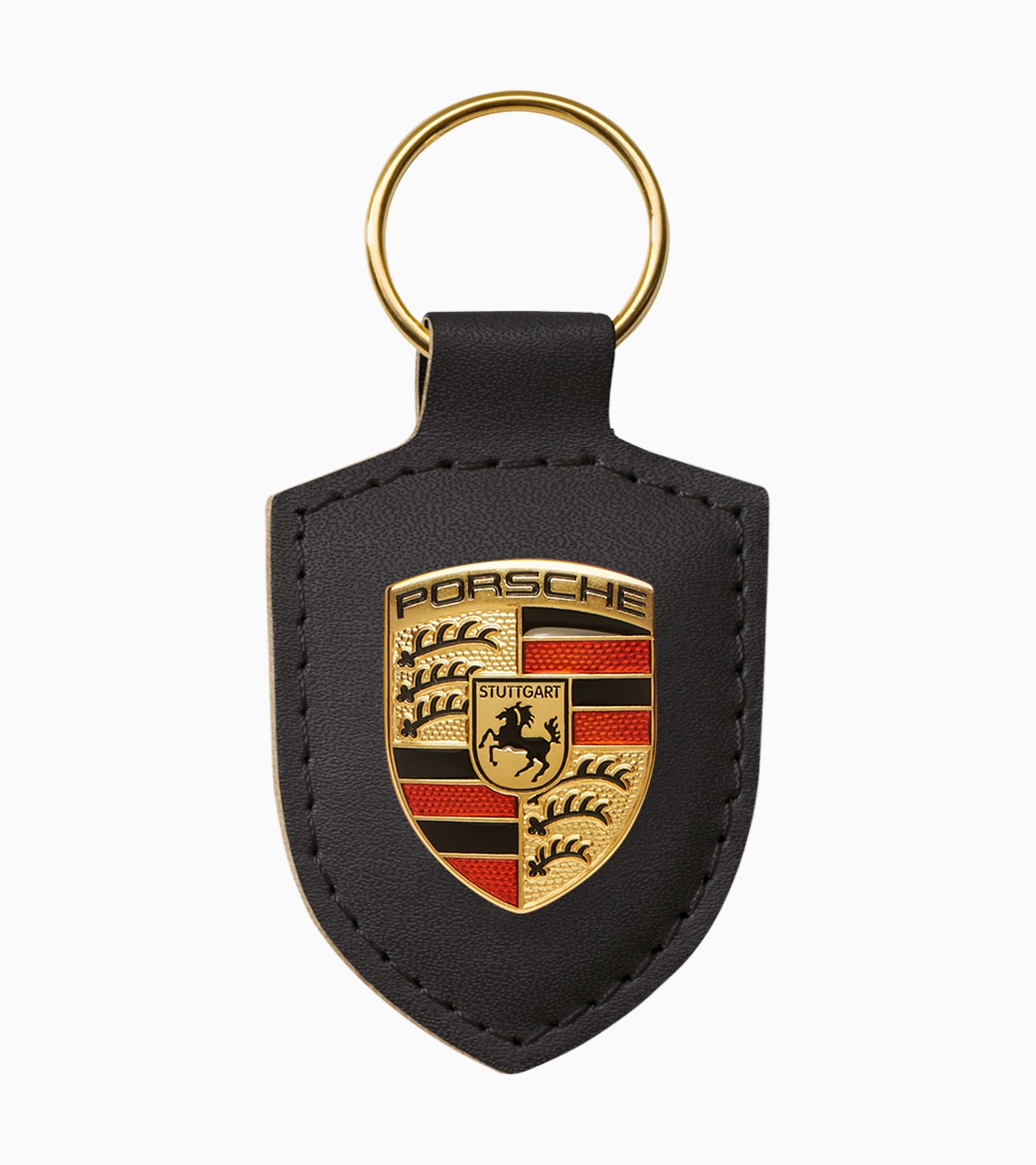 Porsche Crest Emblem Keychain