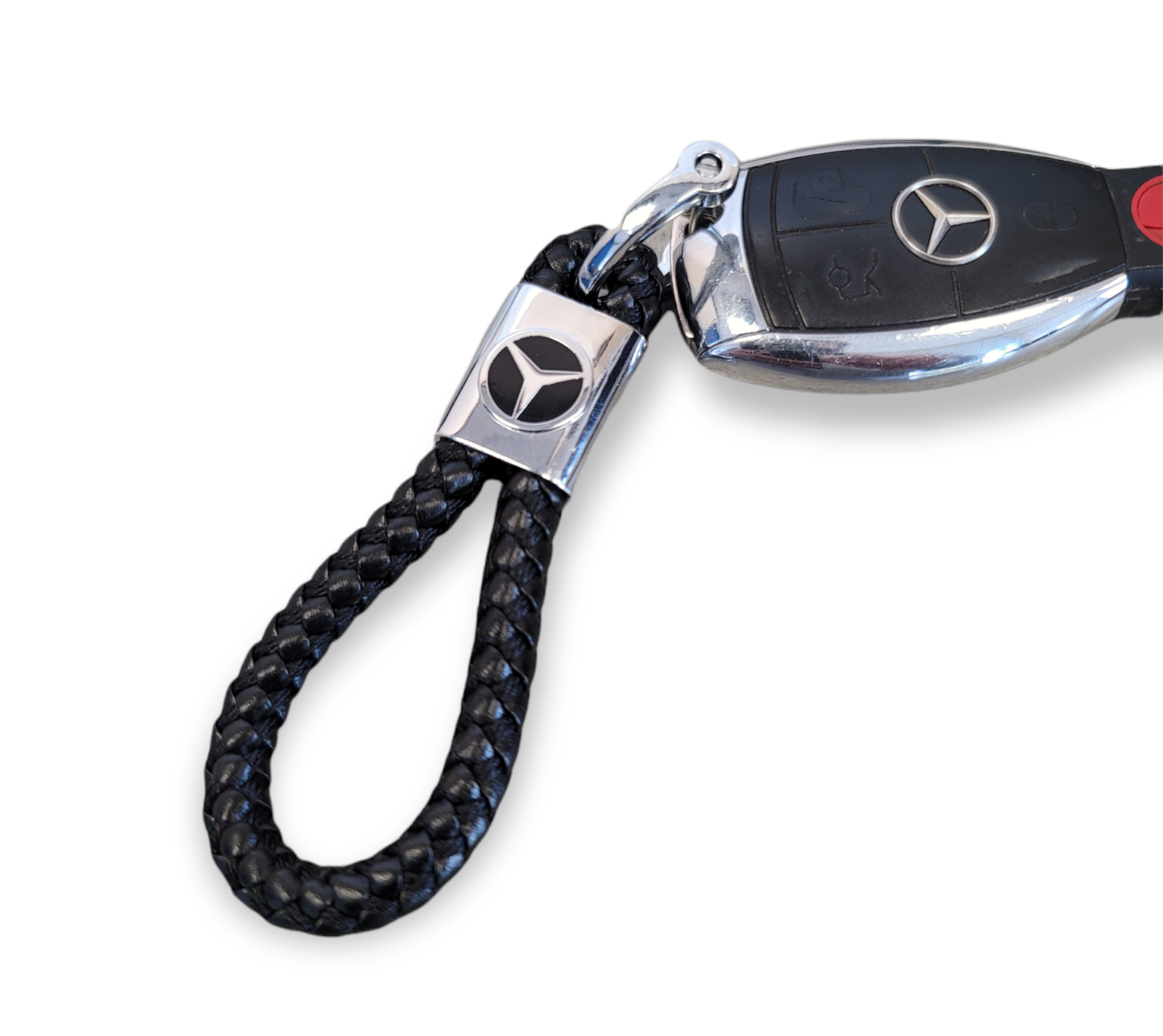 Mercedes-Benz Laser Engraved Lanyard Keychain