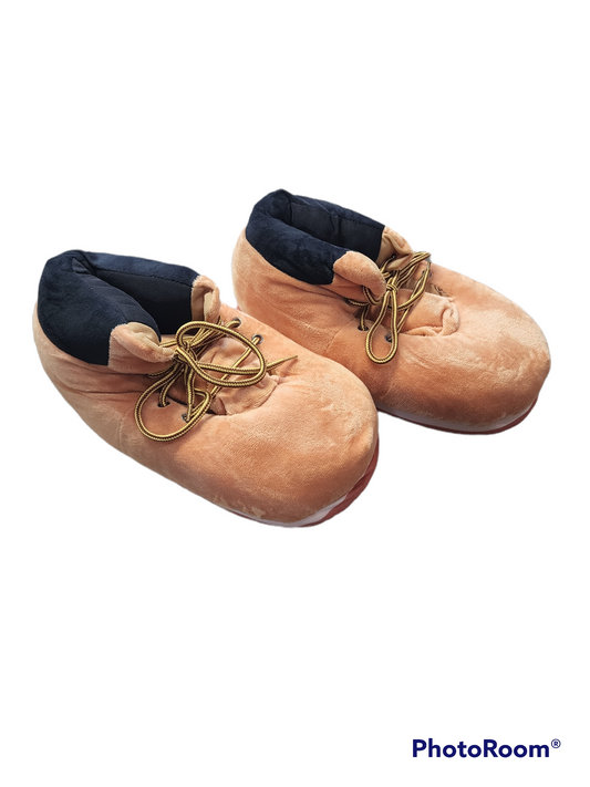 Timberland Boot Plush Slippers Unisex Novelty Plush Warm Sneakers