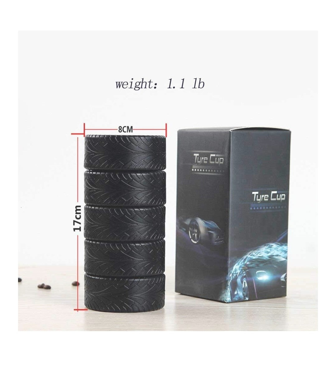 Car Tire Wheel Thermos Cup Travel Mug Tea Water Bottle Coffee Flask Cold or Hot