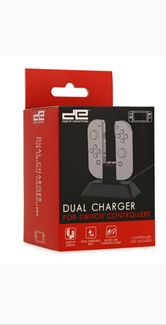 Dual Charger For Nintendo Switch Controllers- New