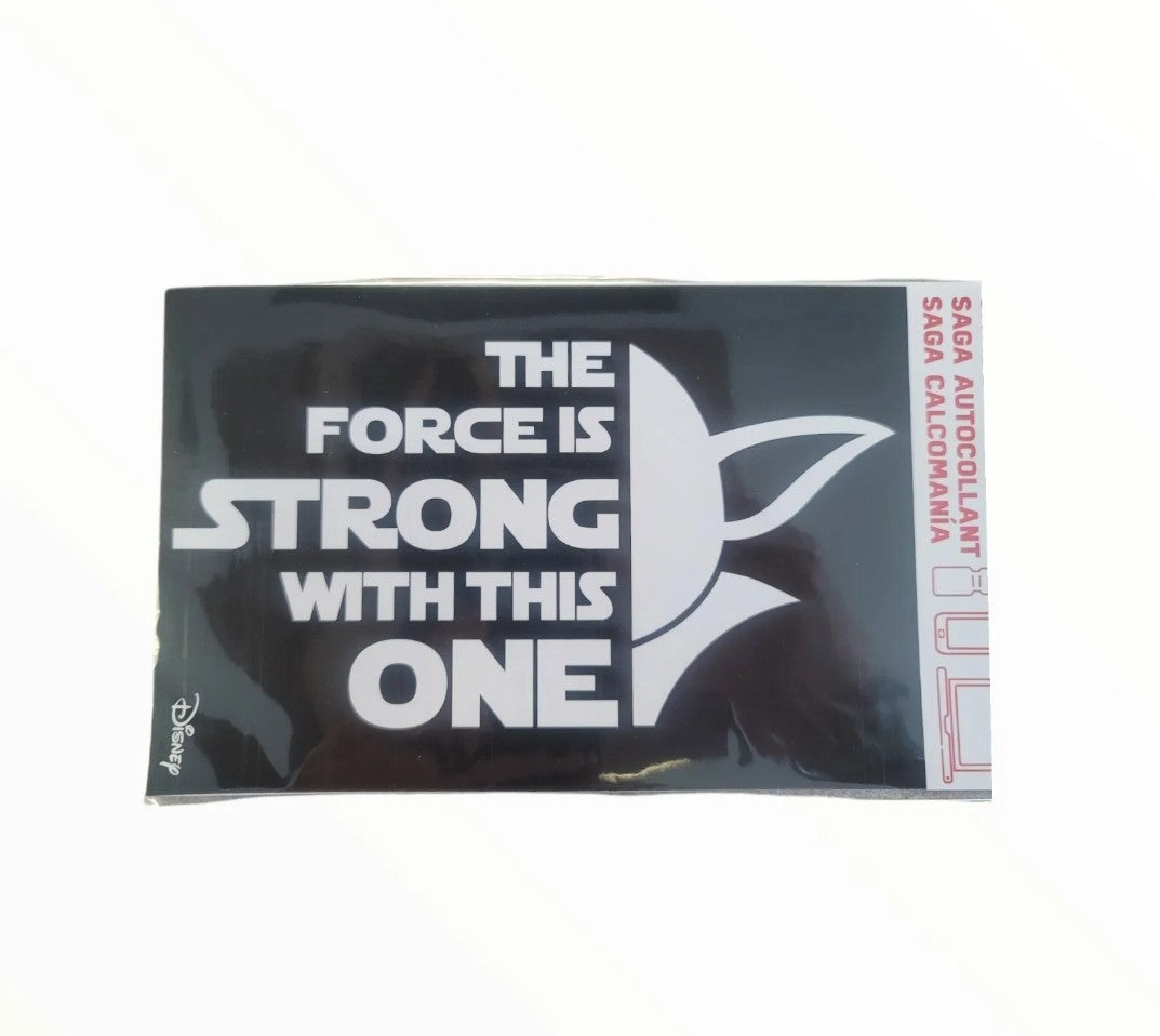 Star Wars The Force Is Strong With This One Yoda Vinyl Decal Sticker 6" 4"