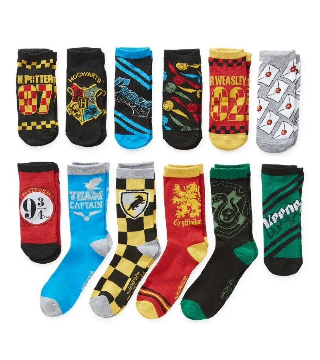 Wizarding World Harry Potter 12 Days of Socks Womens Fits Size 4-10 New In Box