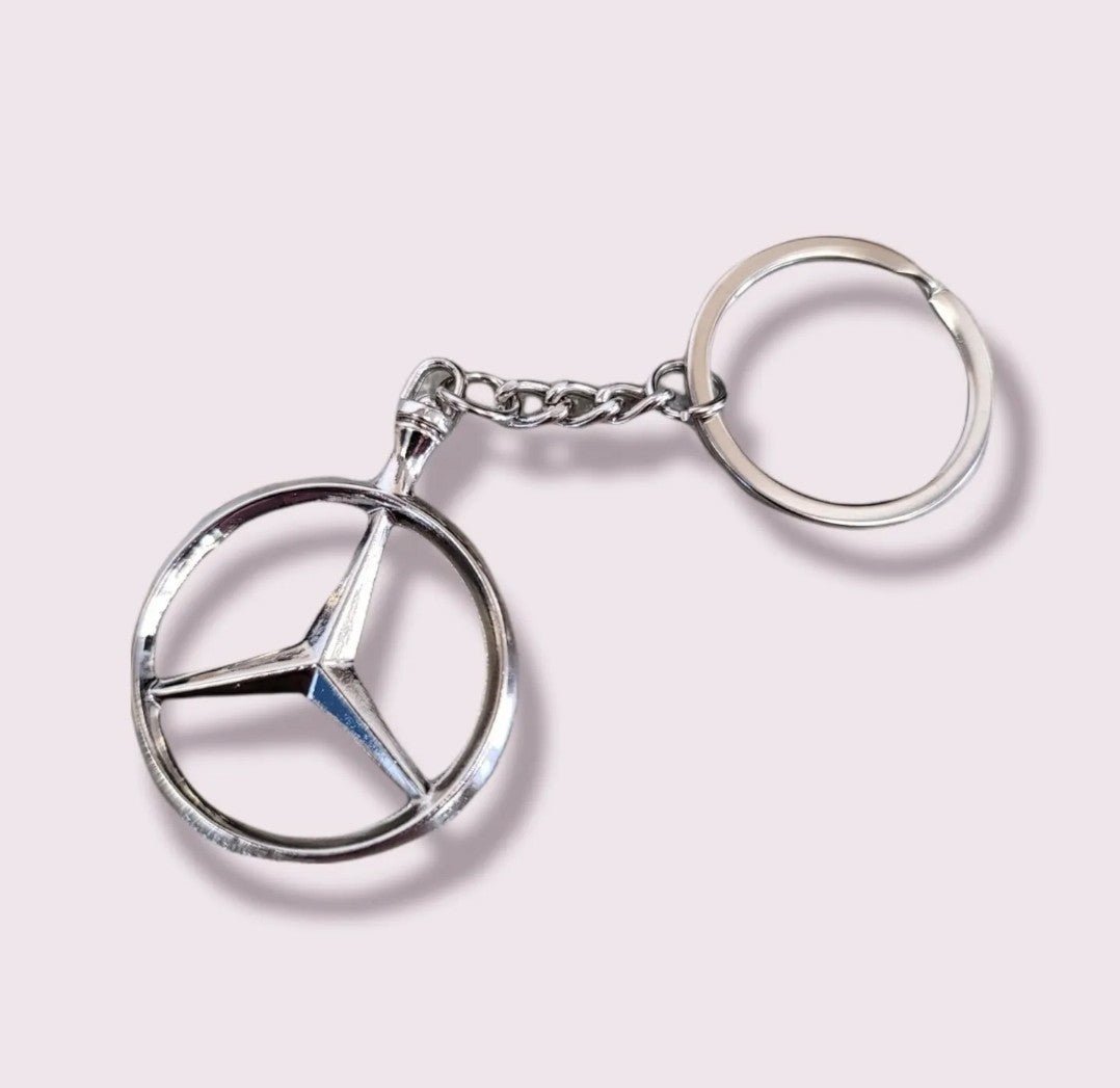 Mercedes-Benz Vintage Retro Keychain Luxury Star Emblem