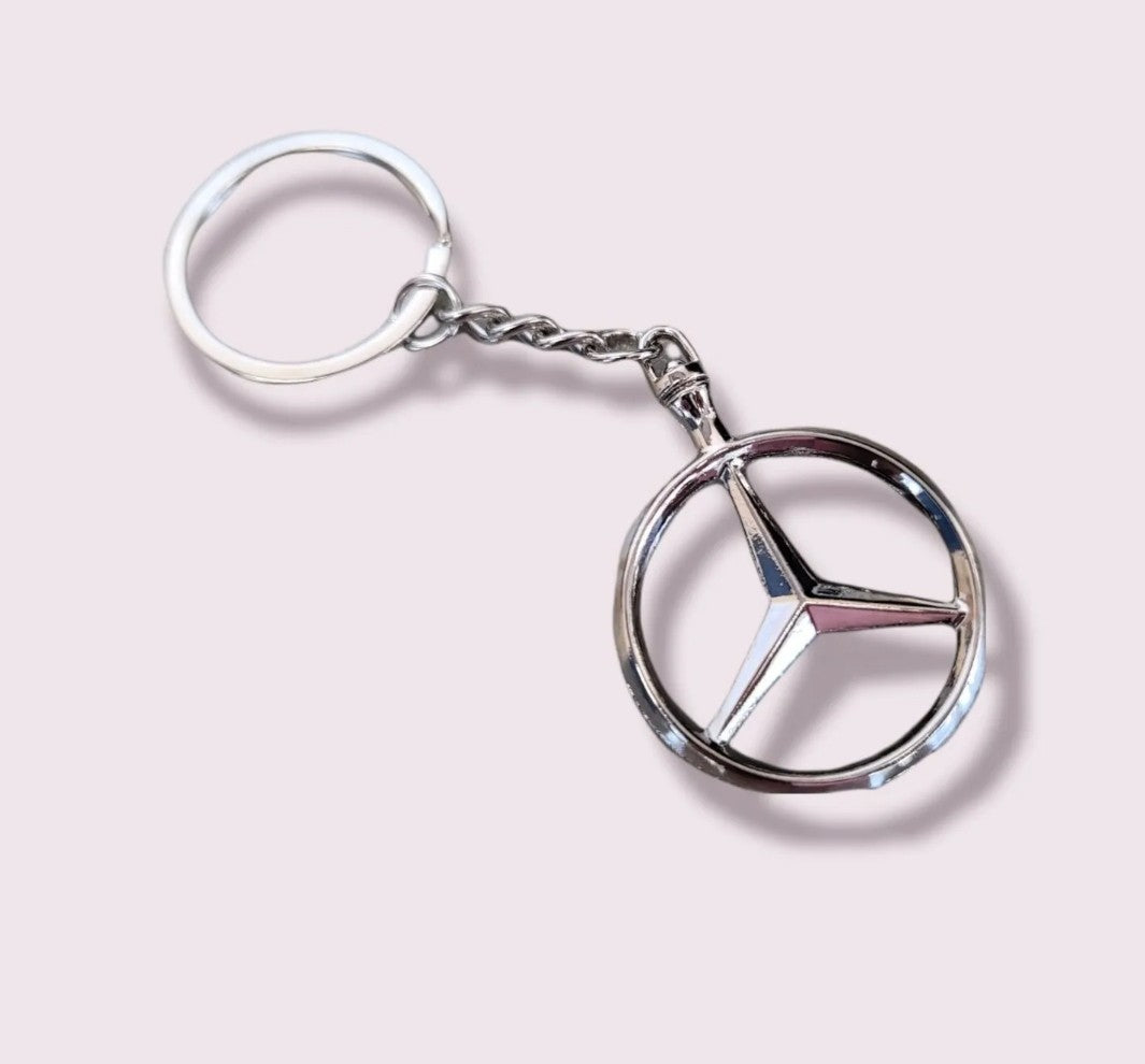 Mercedes-Benz Vintage Retro Keychain Luxury Star Emblem