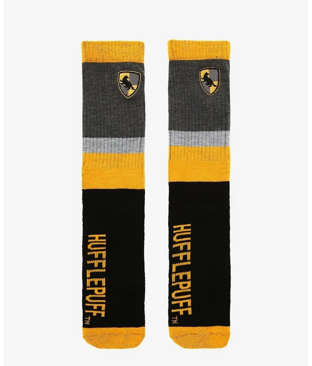 Harry Potter Hufflepuff Embroidered Crew Socks