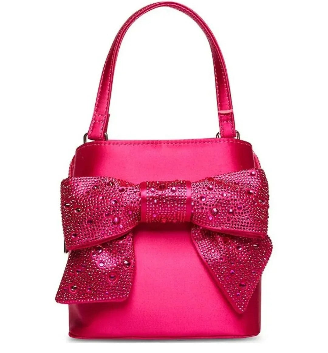 Betsey JohnsonRhinestone Bow Top Handle Crossbody Bag For Women