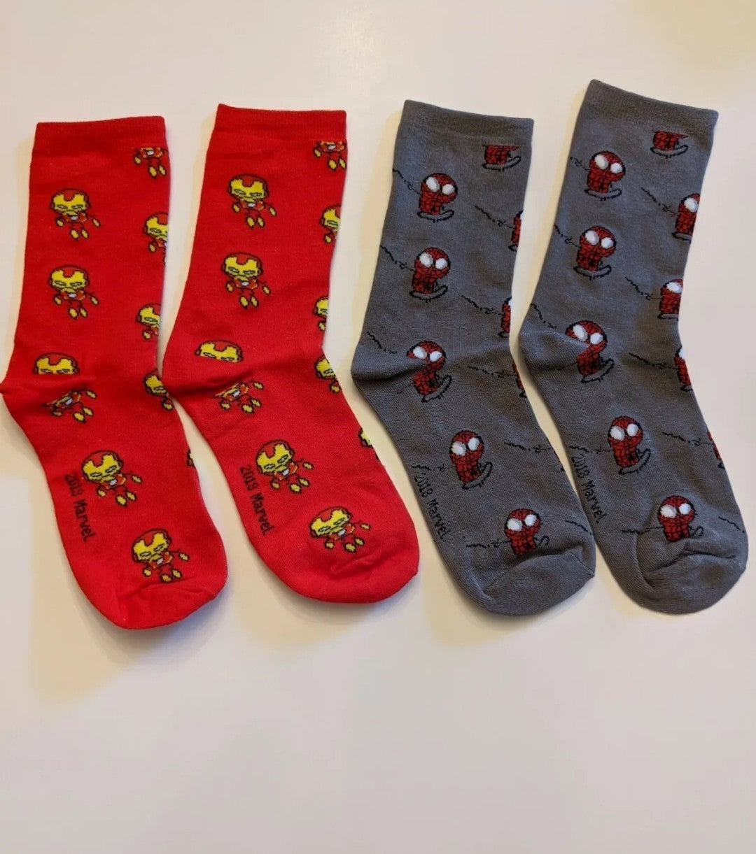 Dress Socks Men's Women's Ironman & Spiderman COMBO DEAL