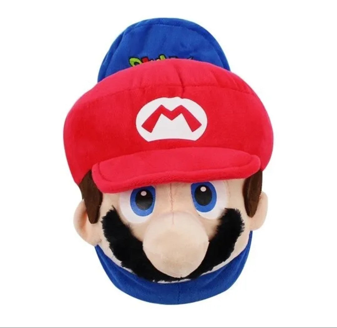 Super Mario Cute Plush Slippers Non-Slip Warm Cotton Slippers Bedroom