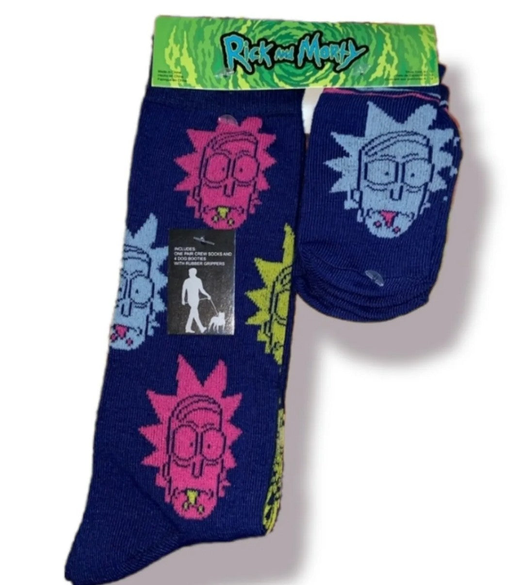 Rick And Morty Socks And Dog Pet Booties