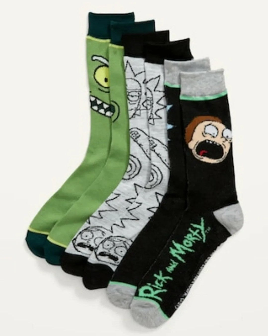 Rick And Morty Socks 3 Pack Gender Neutral Socks