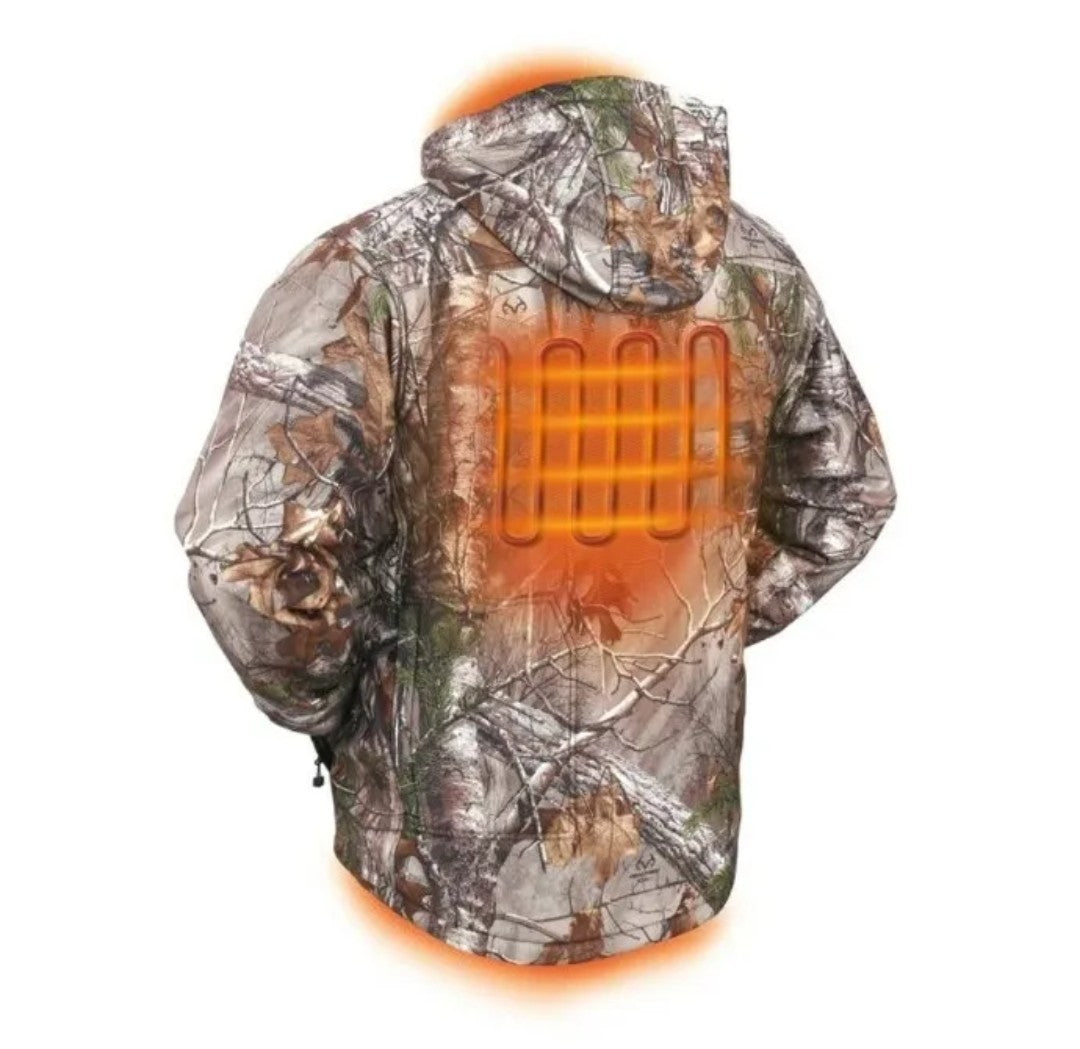 HART 20-Volt Men's Heated Medium-Duty Jacket Kit Realtree Xtra Camouflage