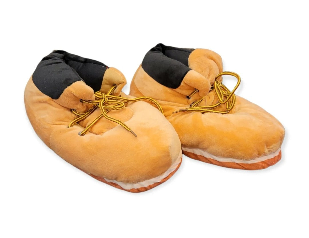 Timberland Boot Plush Slippers Unisex Novelty Plush Warm Sneakers