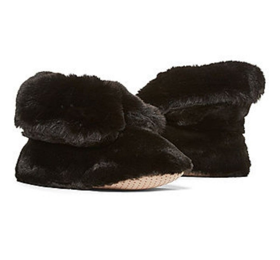 Faux Fur Short Womens Bootie Slippers