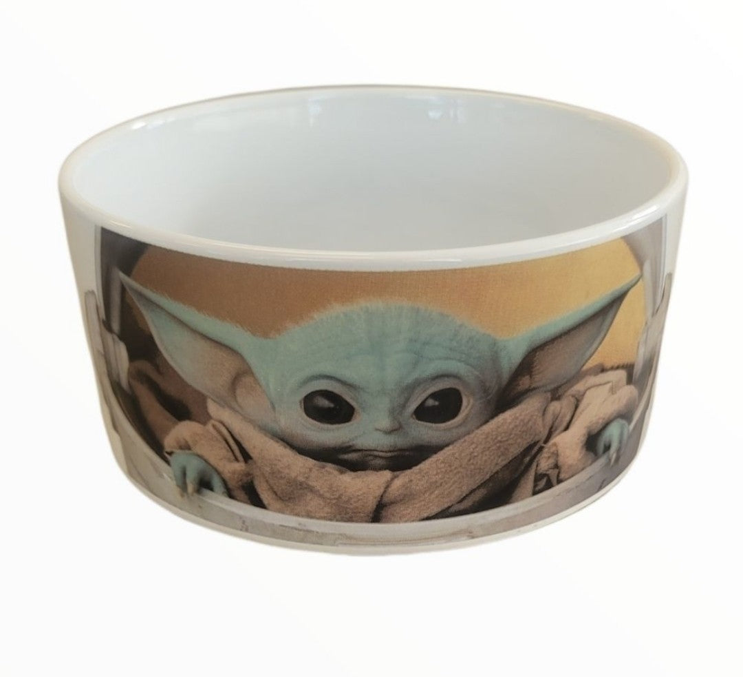 New Star Wars The Mandalorian Ceramic Pet Bowl Dog