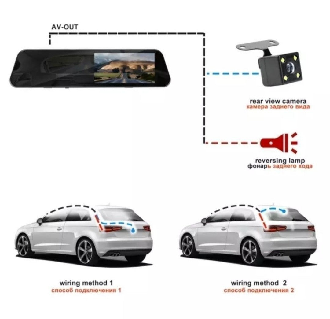 Rear View Mirror Camera with DVR