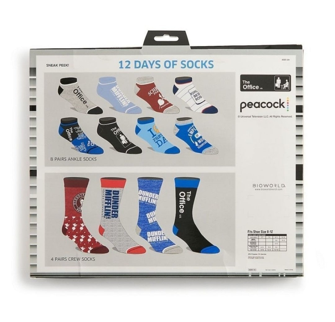 Men's 'The Office' 12 Days of Socks Gift Box