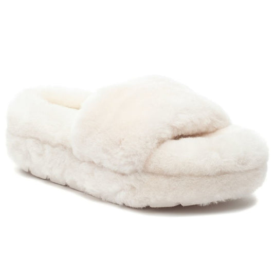 J/SLIDES BRYCE Natural Shearling