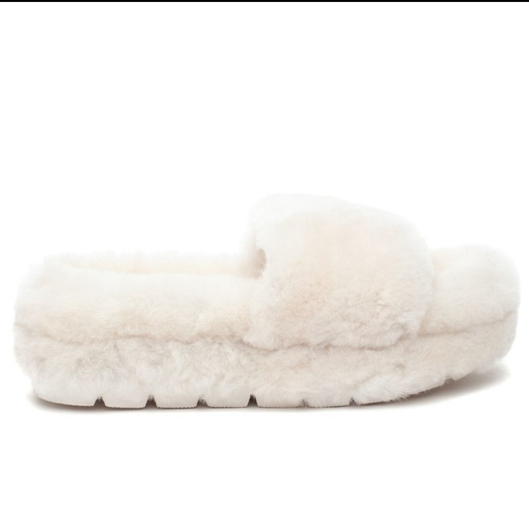 J/SLIDES BRYCE Natural Shearling