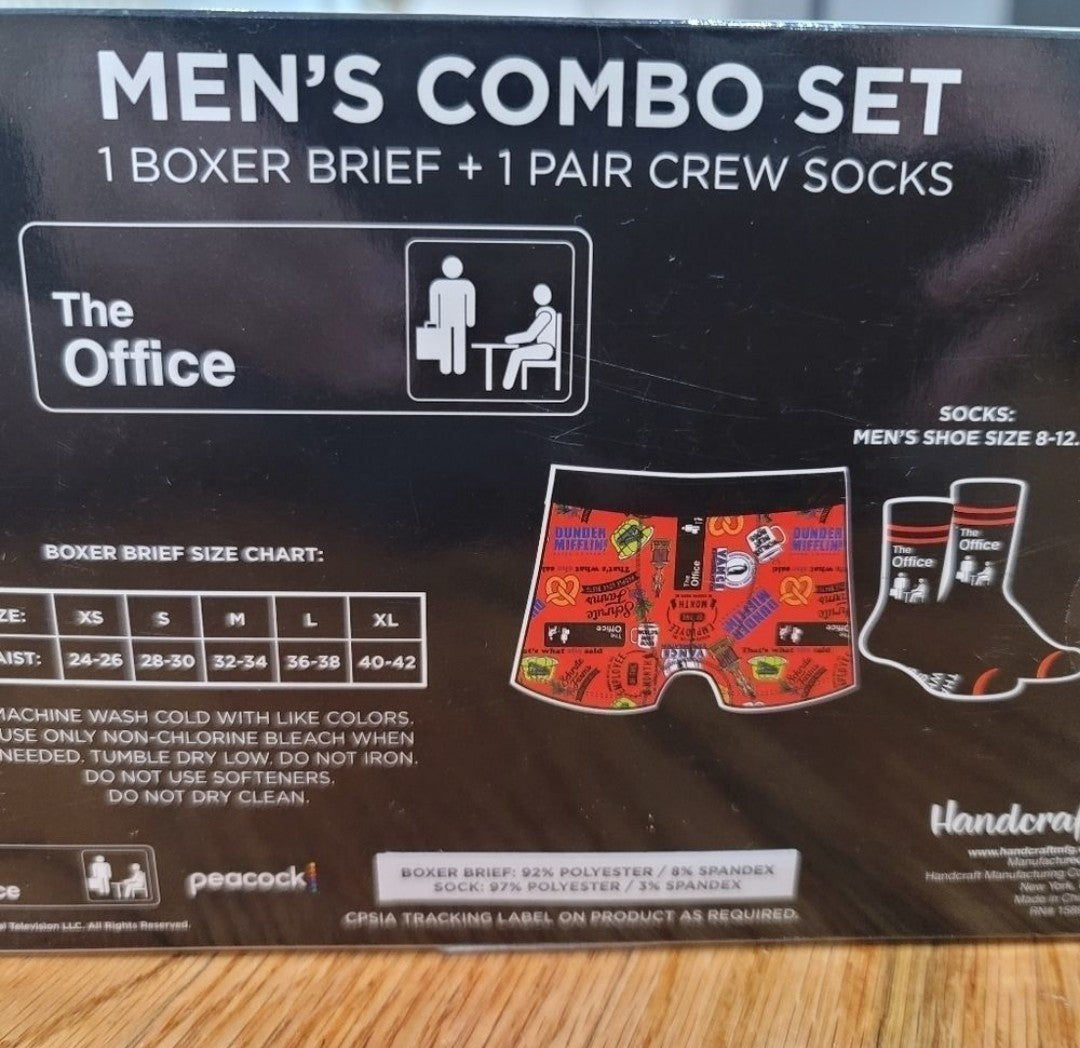 The Office Men's Boxer Brief and Sock Combo