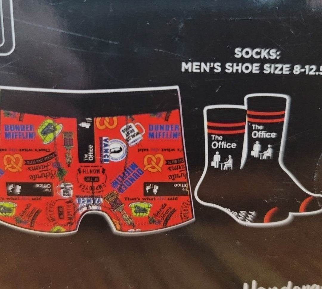 The Office Men's Boxer Brief and Sock Combo