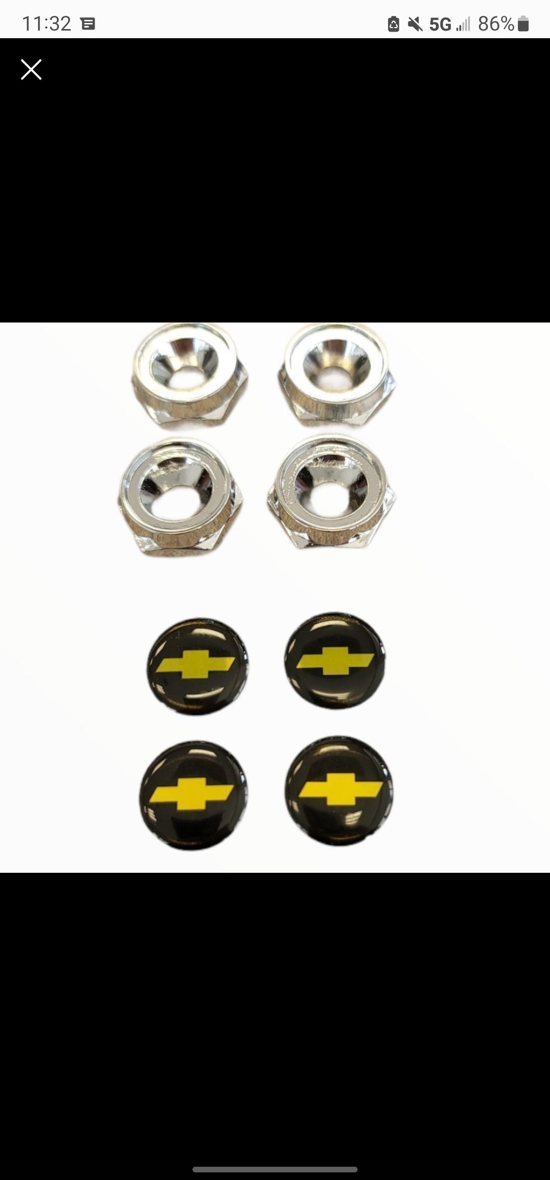 Universal Chevrolet License Plate Bolts