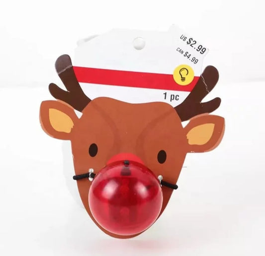 Rudolph Reindeer Red Nose Light Up