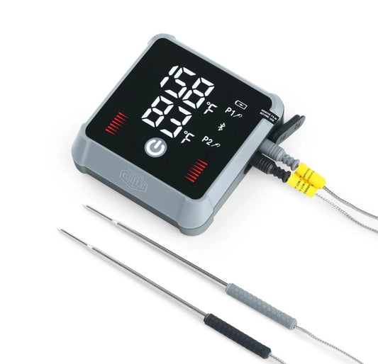 Expert Grill Digital Bluetooth Rechargeable Meat Thermometer 2-Probe