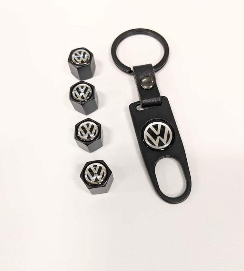 Volkswagen Keychain and Tire Caps