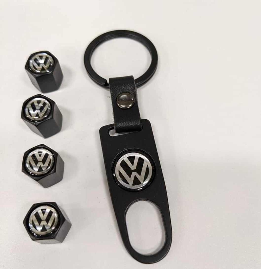 Volkswagen Keychain and Tire Caps