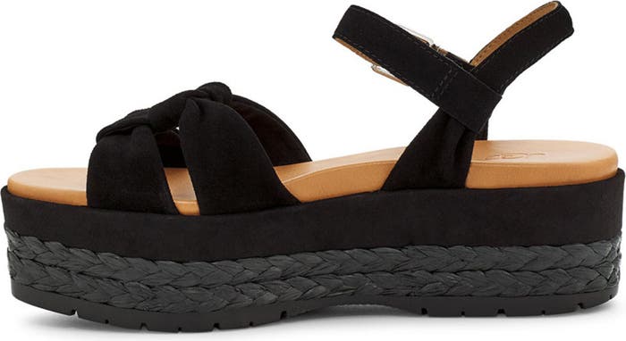 UGG Neusch Leather Espadrille Platform Sandal