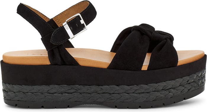 UGG Neusch Leather Espadrille Platform Sandal