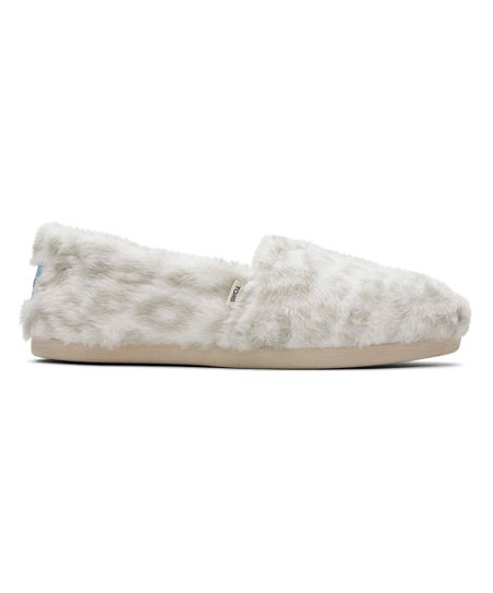 TOMS | White Snow Leopard Fleece Alpargata - Women